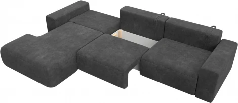 Диван угловой Лига-036 НПБ Классик Лонг левый угол Лига Диванов (Велюр) арт.127785L