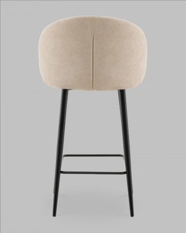 Стул полубарный Ханнингем велюр бежевый Stool Group арт.УТ000041702
