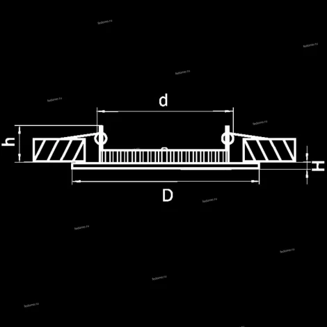 Встраиваемый точечный светильник Lightstar Forto 223304