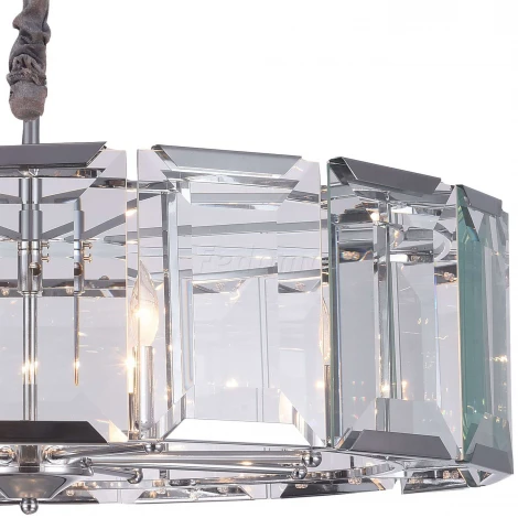 Подвесная люстра Divinare Ostin 1100/02 SP-8 (220V, хрусталь, на цепи)