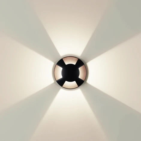 Встраиваемый грунтовый светильник Odeon Light Wald 6662/3GL3 черный/металл IP67 LED 3W 4000K 12V/24V (круглые)