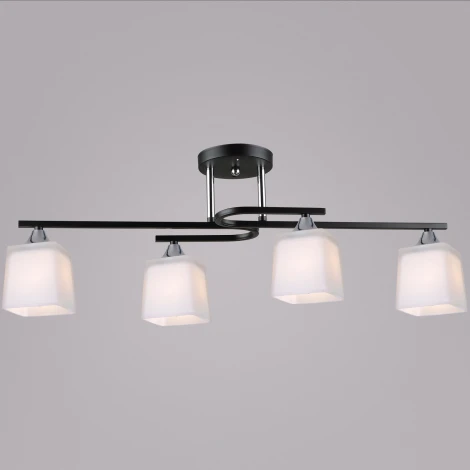 Потолочная люстра на штанге Reluce 06194-0.3-04 BK+CH (220V)