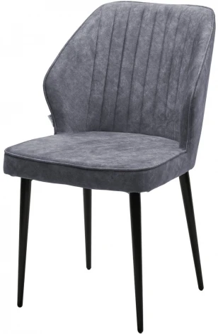 Стул SEATTLE-V Kashemir 974 Серо-голубой, велюр / черный каркас M-City 461MC05022