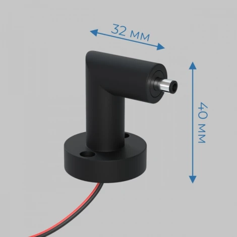 IN - соединитель настенно-потолочный монтаж 24В с проводом Imex Thin & Smart IL.0060.4004-W-BK