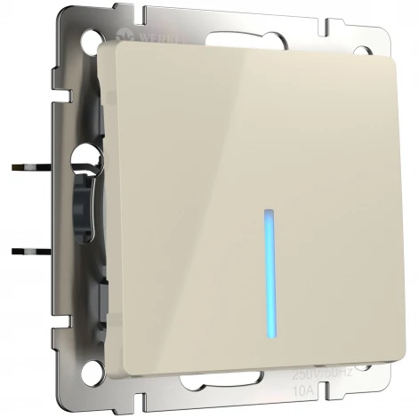 Выключатель одноклавишный с подсветкой (слоновая кость) Werkel W1110103 (a051481)