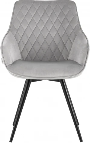 Стул вращающийся Сеул велюр светло-серый УТ000035942