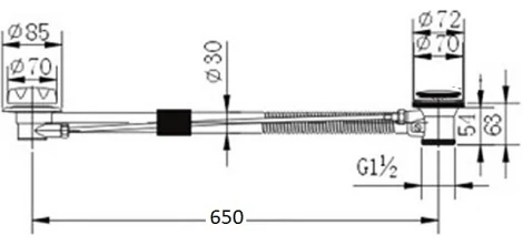 Слив-перелив Zorg Antic WS - SL