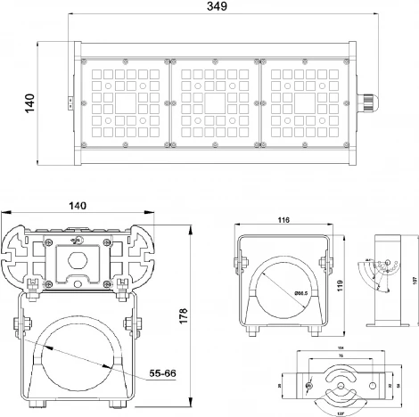 Прожектор уличный Светон Галеон 31-65-Г-60-ПТ/0/0-5К80-У67 CB-C0305041 31 (LED, 220V, IP67)