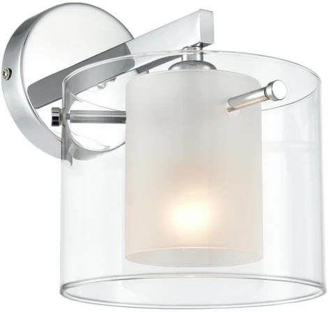 Бра Lumion Verdi 8261/1W металл/стекло, хром/прозрачный E14 1*40W 220V