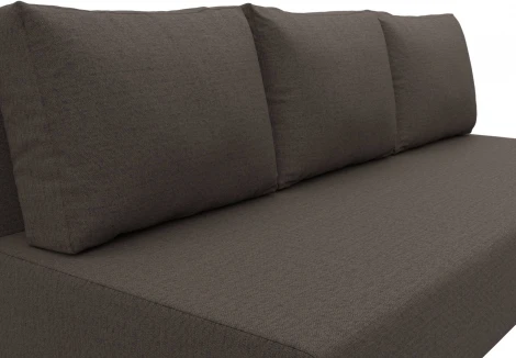 Диван прямой Лига-033 (Коричневый/Рогожка) Лига Диванов арт.124194