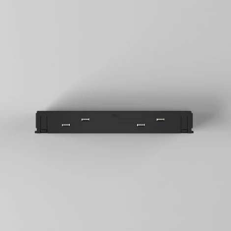 Прямой коннектор черный Elektrostandard Slim Magnetic 95135/00