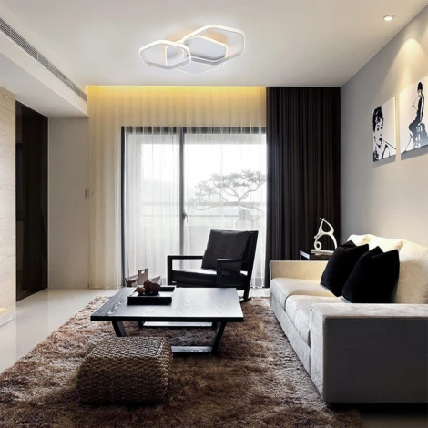 Потолочная люстра Escada Satellite 10217/2 LED*140W White 10217/2LED BL (220V, пульт управления)