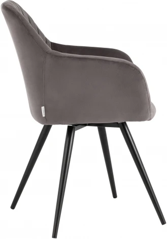 Стул вращающийся Дастин велюр тёмно-серый УТ000036173