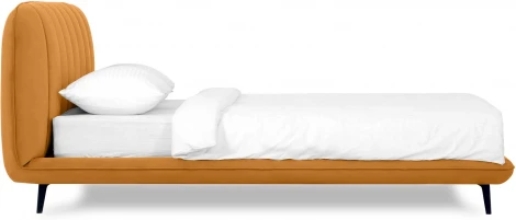 Кровать Amsterdam ОГОГО (арт.751171), (Велюр/Желтый)