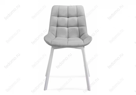 Стул Notta на металлокаркасе Челси светло-серый / белый каркас 489744