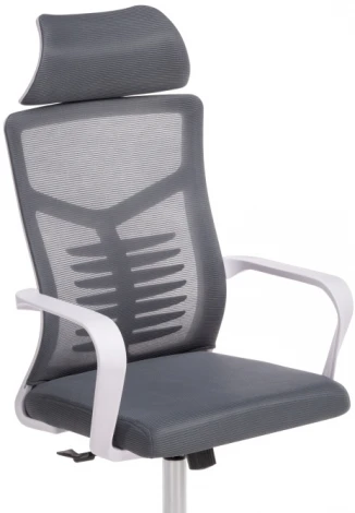 Компьютерное кресло для оператора Woodville Montana (Пластик/Сетка, Белый/Серый) 15619