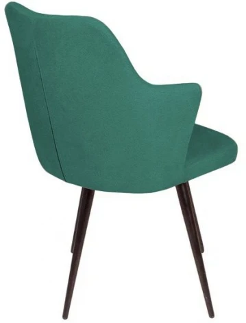 Стул поворотный на 90 градусов Top Concept, функция возврата, антишум Hunt ромб, бархат зеленый 19 / черный конус