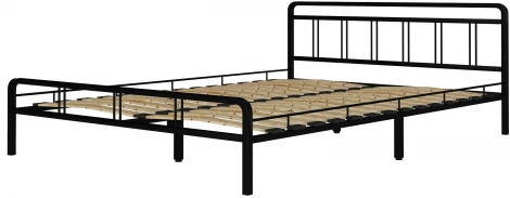 Кровать КМД 8 Леон 160 черная, Форвард