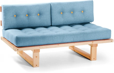 Кушетка Arsko Торн-М сосна голубая рогожка