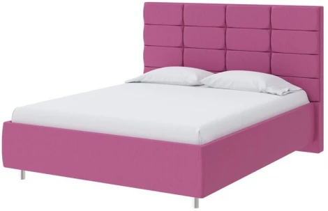 PROxSON Кровать Shapy без основания (Ткань: Рогожка Savana Berry (фиолетовый)) 80x200