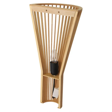 Бра Lumion Gerda 8384/1W бежевый металл/дерево E27 60W 220V