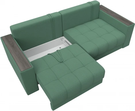 Диван прямой с декором Лига-049 НПБ Лига Диванов (Рогожка) арт.128386