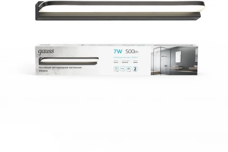 Настенный светильник линейный светодиодный IP44 Gauss Venera BR001 (220V)