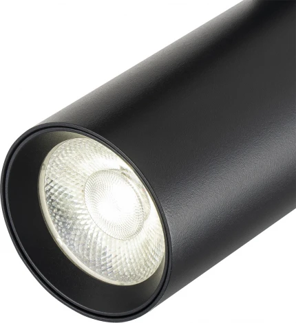 Трековый светильник однофазный Escada 20002 20002TRA/02LED SBK 15Вт, металл, черный матовый (220V, круглые)