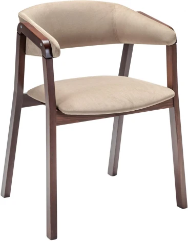 Кресло Dalia Soft Beige/Темный орех R-Home арт.400012520h_diagbeige_nut