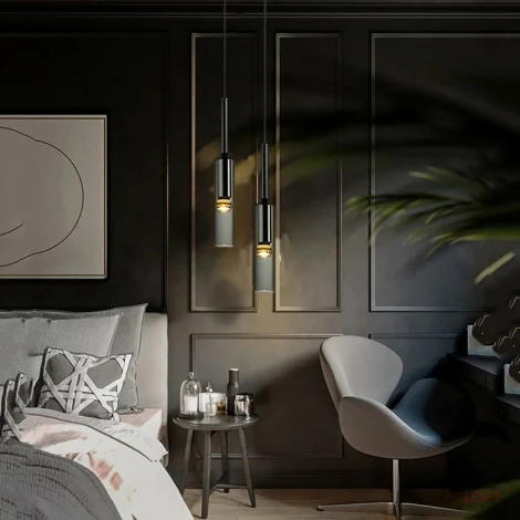 Подвесной светильник Night Gray By ImperiumLoft Night01 (220V, на проводе, круглые)