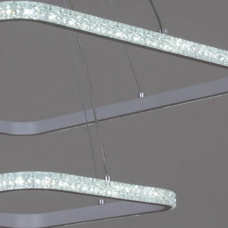 Подвесной светильник светодиодный с пультом Reluce 06316-3.9-02 WH (ночной режим, 220V, на тросе, кольцо)