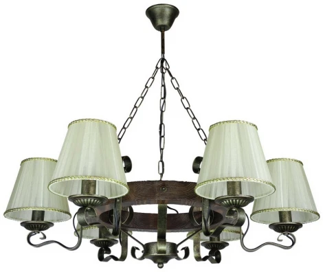 Подвесная люстра Тарьсма Афина-6А FN6A04LPTRH78 (220V, на цепи, подсвечник, свеча)