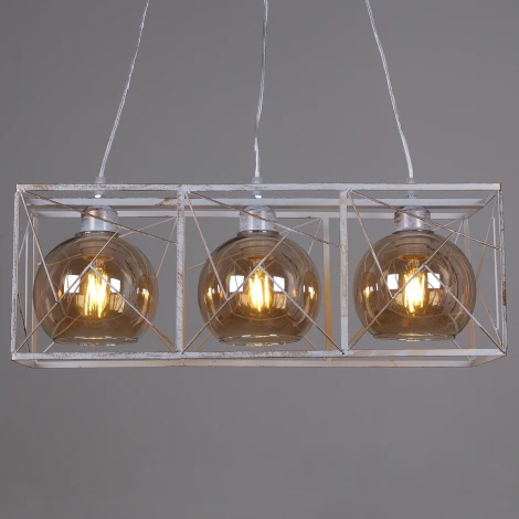 Подвесная люстра Reluce 03462-0.4-03 WH+GD (220V, на проводе)