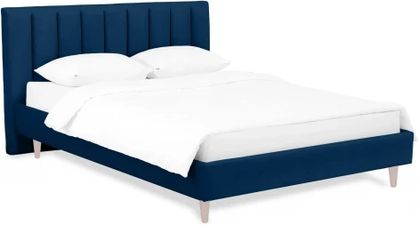Кровать Queen II Sofia L 1600 ОГОГО (арт.577457), (Ткань/Синий)