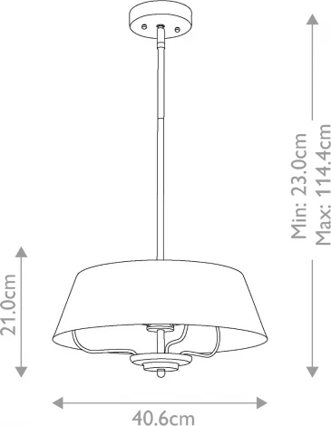 Потолочная люстра на штанге Kichler Luella KL-LUELLA-3P-BKB (220V)