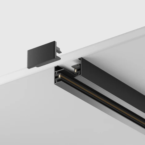 Шинопровод 1м Unity накладной/подвесной черный (однофазный) Maytoni Technical TRX001-111B (220V)