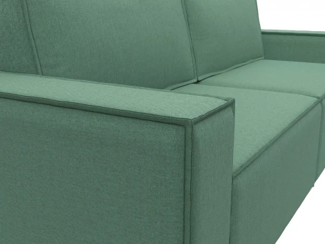 Диван прямой Куба (Зеленый/Рогожка) Лига Диванов арт.124095