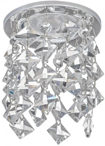 Встраиваемый светильник хрустальный Dio D'Arte Osimo Nickel GU10.5.14.8.103 N