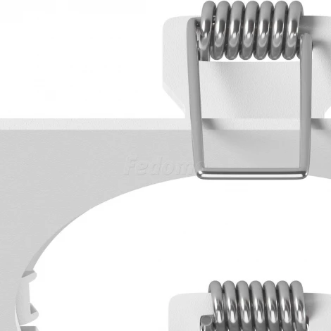 Рамка для одного встраиваемого светильника Lightstar Intero, квадрат, белый