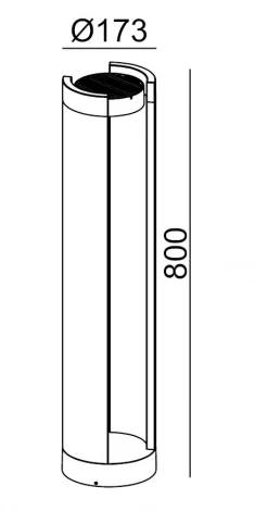 Наземный светильник Oasis Light W61849-800