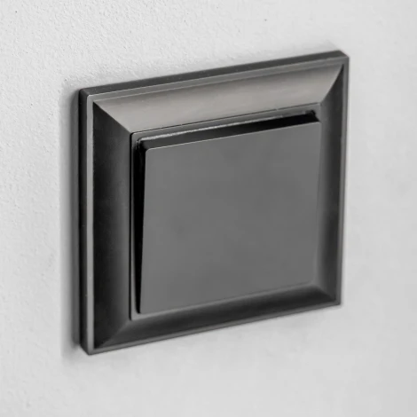 Выключатель одноклавишный (черный матовый) Werkel W1110008 (a051608)