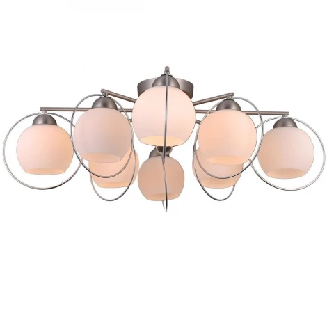 Потолочная люстра Natali Kovaltseva Sphere Ii 81051-8C SATIN NICKEL
