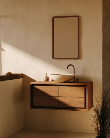 Настенное зеркало La Forma (ex Julia Grup) Shamel (Орех/ Тик)