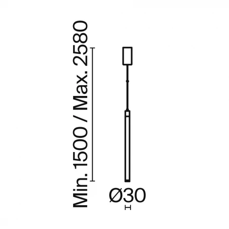 Подвесной светильник Ray 3000К 20Вт LED Maytoni Technical P022PL-L20G3K (220V, на проводе, круглые)