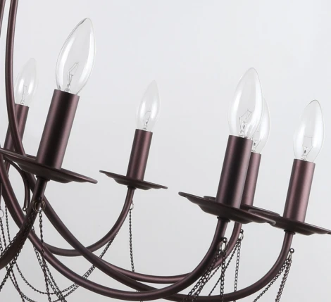 Подвесная люстра F-Promo Plini 2590-12P (220V, на цепи, свеча)