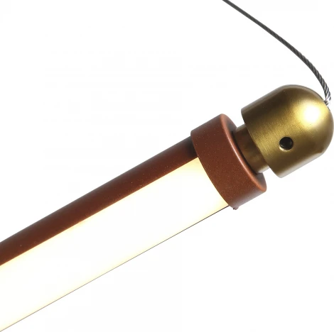 Подвесной светильник ST Luce Brick SL6225.303.03 Латунь/Терракотовый, Белый LED 3*13W 3000K