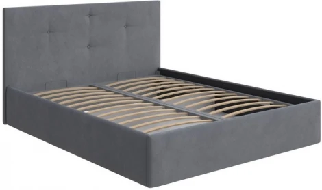 PROxSON Кровать Mono с бельевым ящиком (Ткань: Велюр Monopoly Британский серый (996)) 140x200