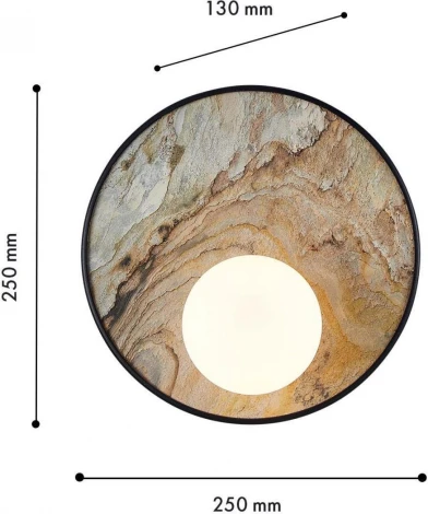 Настенный светильник Favourite Messier 4594-1W (220V, шар, круглые)
