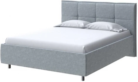 PROxSON Кровать Lino без основания (Ткань: Велюр Gratta 3 Утренний туман) 200x190