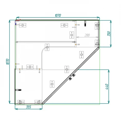 Шкаф БТС угловой Софт ШКУ-01